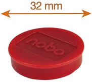Magneet Nobo 32mm rood 10 stuks-1