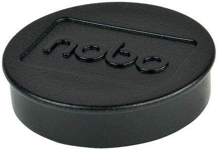 Magneet Nobo 38mm zwart 10 stuks