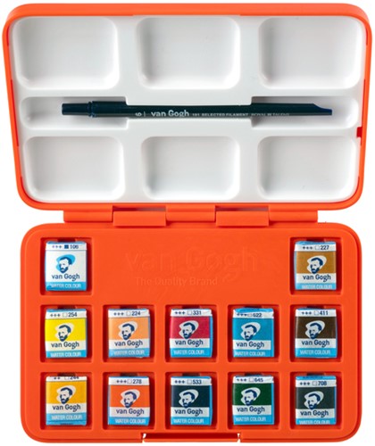 Aquarelverf Talens Van Gogh x Van Gogh Museum set à 12 kleuren assorti-2