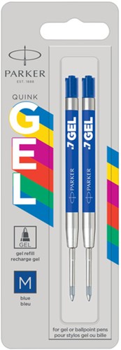 Gelschrijvervulling Parker Quink Economic M blauw blister à 2st