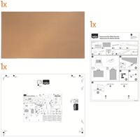 Prikbord Nobo Impression Pro widescreen 50x89cm kurk-2