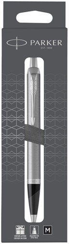 Balpen Parker IM stainless steel CT M blister à 1 stuk