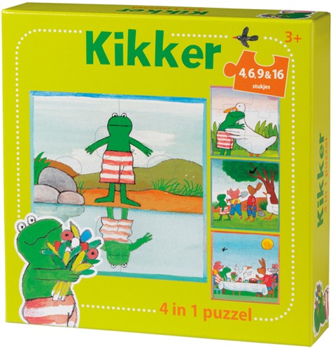 Puzzel De Wereld van Kikker 4 in 1