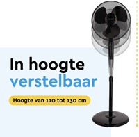 Statiefventilator BRASQ met remote Ø 40cm zwart-5