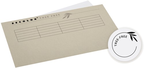 Vouwmap Djois Tree-Free folio gelijk 226gr grijs