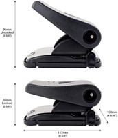 Perforator Rapesco Germ-Savvy Heavy Duty 827-P antibacterieel 2-gaats zwart-2