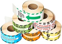 Waarschuwingsetiket Rillprint documents enclosed 46x125mm blauw 250 stuks-2