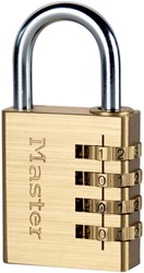 Hangslot MasterLock combinatieslot messing 40mm