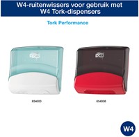 Reinigingsdoek Tork W4 Premium gevouwen 1-laags 4x75 vel wit 473179-3