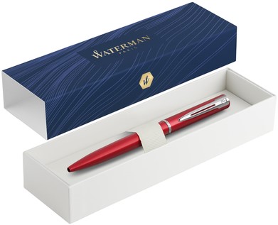 Balpen Waterman Allure red lacquer CT medium-3
