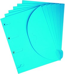 Smartfolder geperforeerde opbergmappen A4 blauw 6 stuks