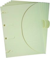 Smartfolder geperforeerde opbergmappen A4 Beige 6 stuks