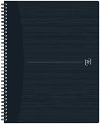 Spiraalblok Oxford Origin A4+ ruit 5x5mm 140 pagina's 80gr zwart