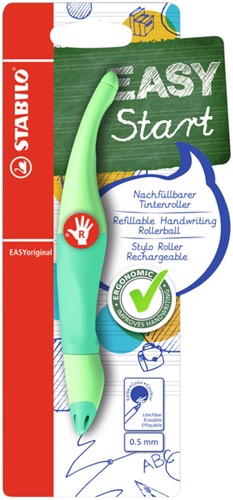 Rollerpen STABILO Easyoriginal  rechts M pastel vleugje mint blister