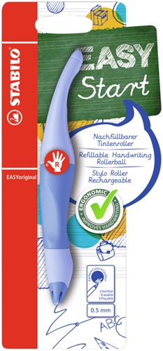 Rollerpen STABILO Easyoriginal  rechts M pastel luchtig blauw blister