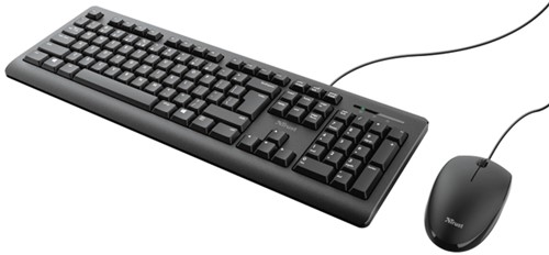 Toetsenbord Trust Primo + muis QWERTY zwart-3