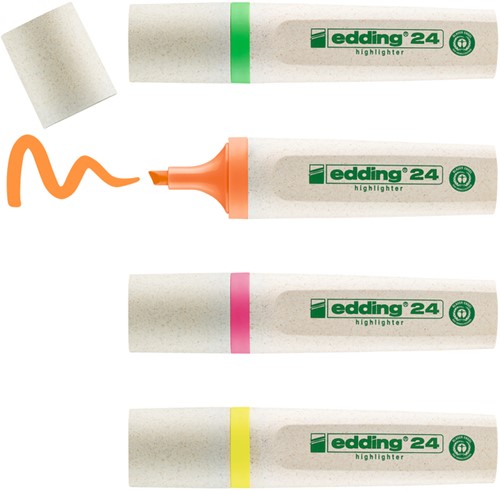 Markeerstift edding 24 EcoLine assorti set à 4 stuks-2