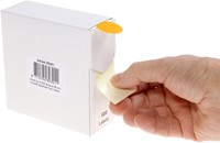 Etiket Rillprint 25mm 500st op rol fluor oranje-1