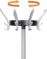 Kapstok Unilux Cypres staand metallic grijs-2