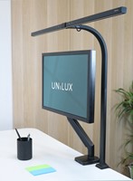Bureaulamp Unilux Strata led tafelklem zwart-1