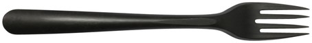 Vork IEZZY herbruikbaar CPLA 190mm 50 stuks zwart