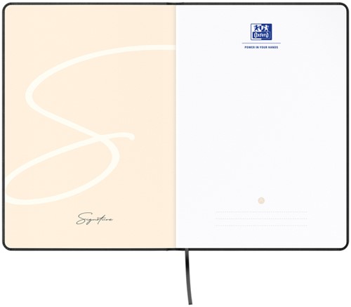 Notitieboek Oxford Signature A5 lijn 80vel zwart-3
