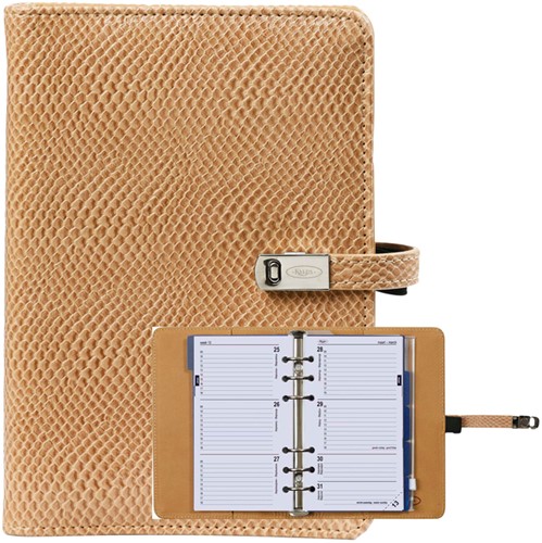 Organizer Kalpa Personal inclusief agenda 2026-2027 7dagen/2pagina's slangenprint bruin