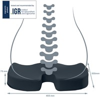 Stoelkussen Leitz Ergo Cosy grijs-4