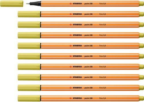 Fineliner STABILO point 88/67 fijn mosterd-3