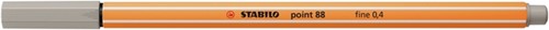 Fineliner STABILO point 88/93 fijn warm grijs-2
