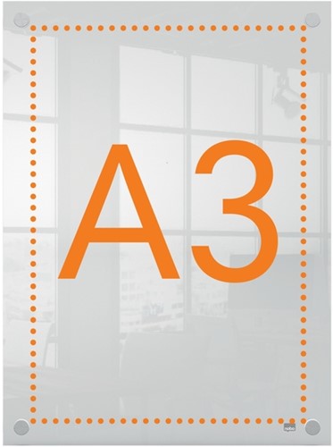 Infobord Nobo Premium Plus A3 acryl wand-3