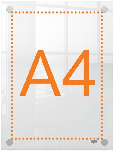Infobord Nobo Premium Plus A4 acryl wand-3