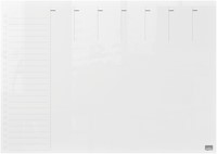 Weekplanner Nobo transparant acryl A4