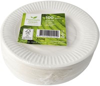 Bord IEZZY Ø180mm karton 100 stuks wit-2