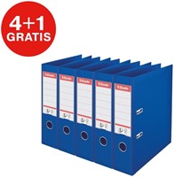 Ordner Esselte No.1 72mm PP 30% gerecycled folie Multipack blauw 5 stuks-2