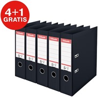 Ordner Esselte Vivida No.1 multipack 75mm A4 5 stuks zwart-2