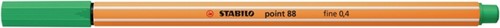 Fineliner STABILO point 88/16 fijn licht smaragdgroen-2