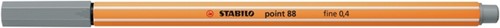 Fineliner STABILO point 88/95 fijn middelkoud grijs-2