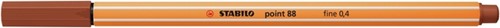 Fineliner STABILO point 88/38 fijn krijtrood-2