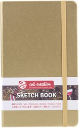 Schetsboek Talens Art Creation 80 witte vellen 140gr 130x210mm witgoud