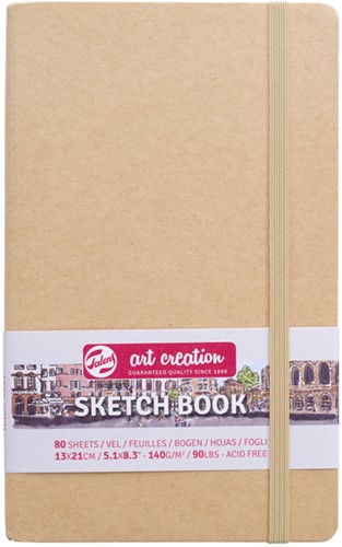 Schetsboek Talens Art Creation 80 witte vellen 140gr 130x210mm kraft