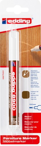 Viltstift edding 8900 meubel rond 1.5-2mm licht notenhout blister 1st