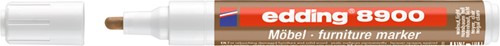 Viltstift edding 8900 meubel rond 1.5-2mm licht notenhout blister 1st-2