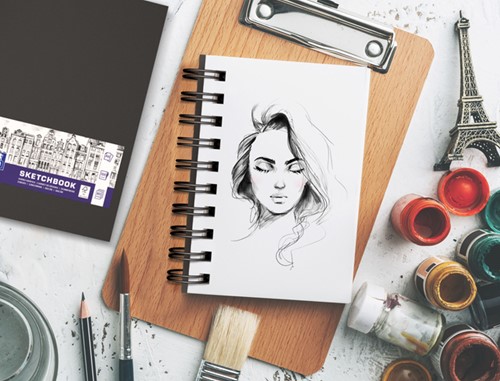 Schetsboek Oxford A6 80 vel 100 gram spiraal-3