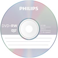 DVD+RW Philips 4.7GB 4x SP 10 stuks-2