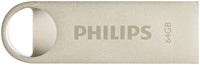 USB-stick 2.0 Philips moon vintage silver 64GB-2