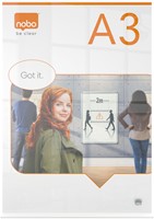 Infobord Nobo Premium Plus A3 acryl vrijstaand-2