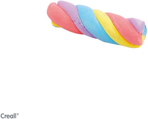 Stoepkrijtklei Creall 6 stuks 6 kleuren à 125 gram-3