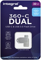 USB-stick Integral 3.0 USB-360-C Dual 32GB-3