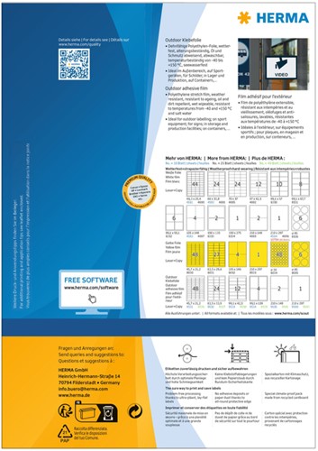 Etiket HERMA 9541 210x148mm weerbestendig wit 80 stuks-2